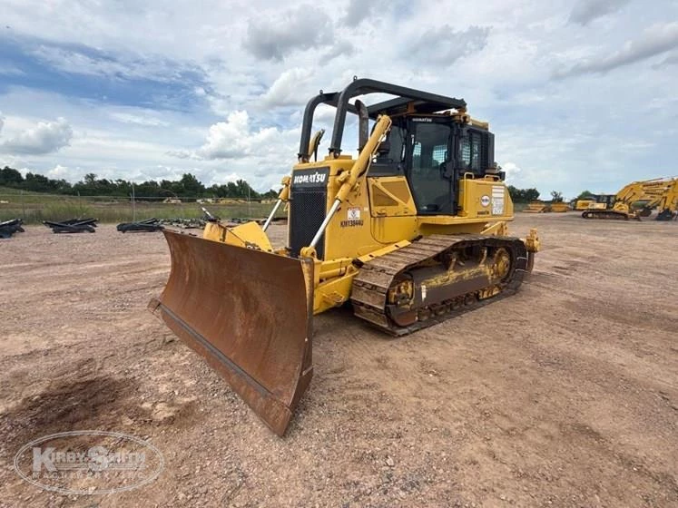 Used Bulldozer in yard